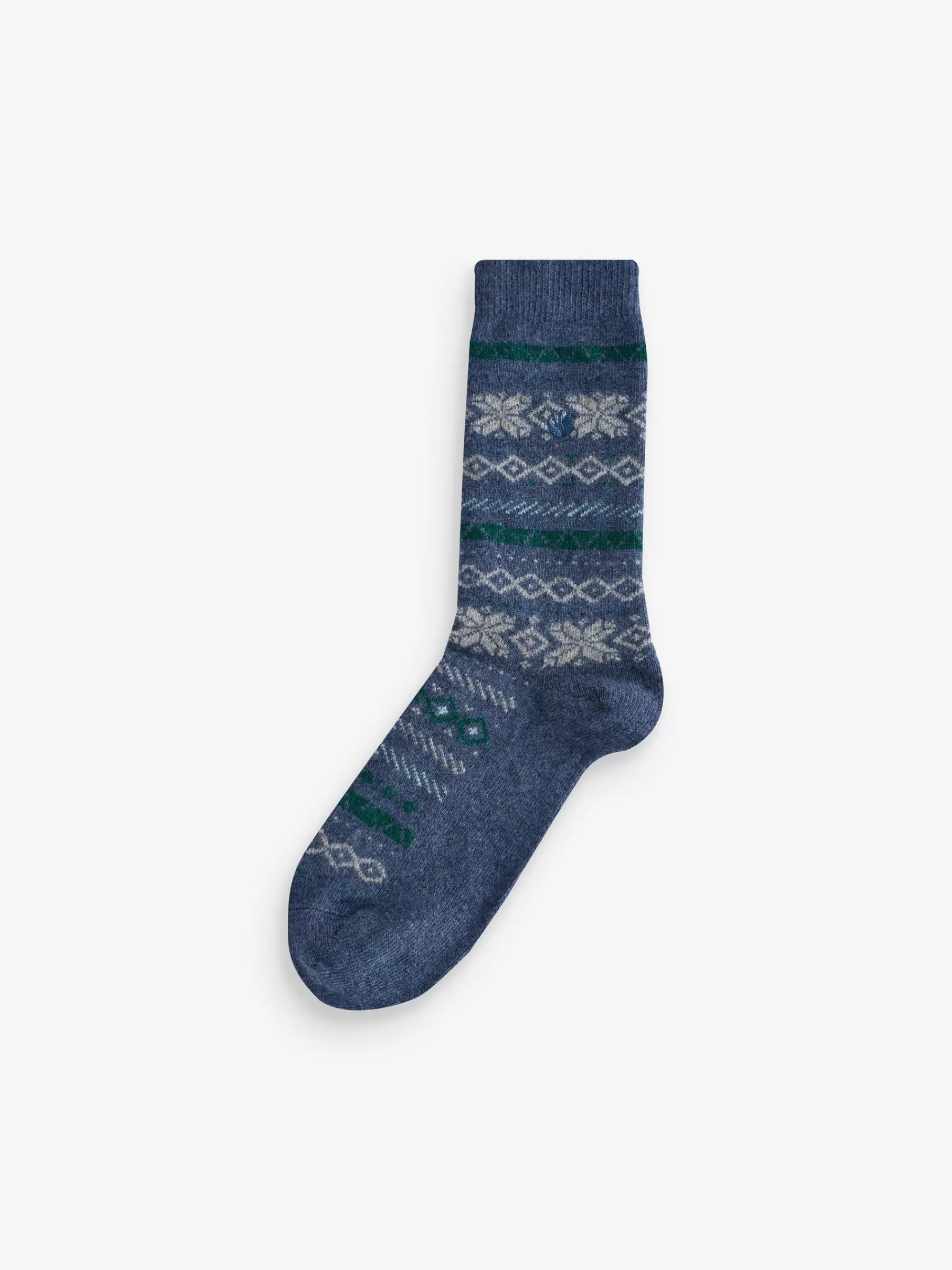 Cashmere Blend Fairisle Mens Socks 1 Pack*FatFace Store