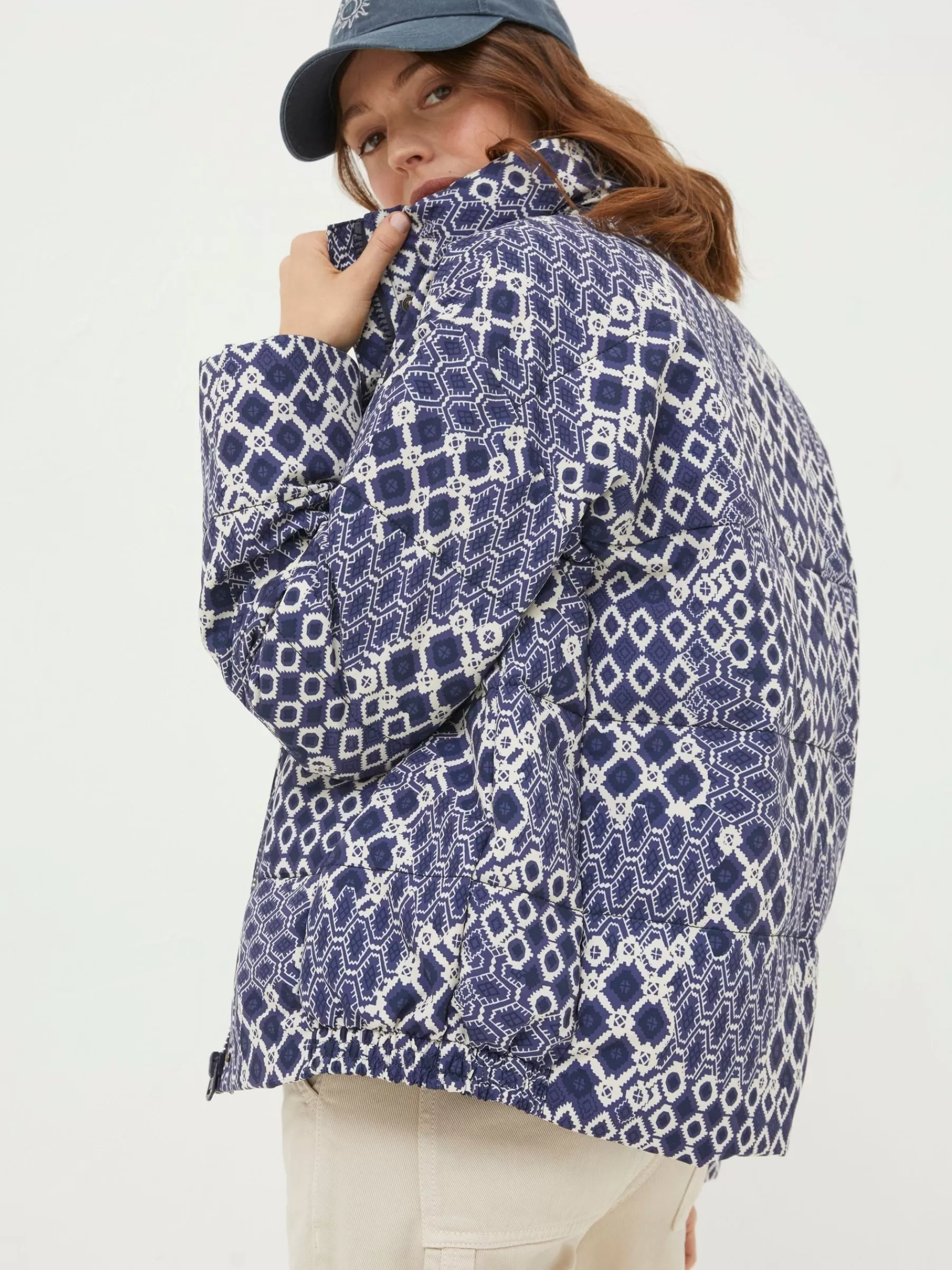 Peri Patchwork Puffer Jacket*FatFace Clearance