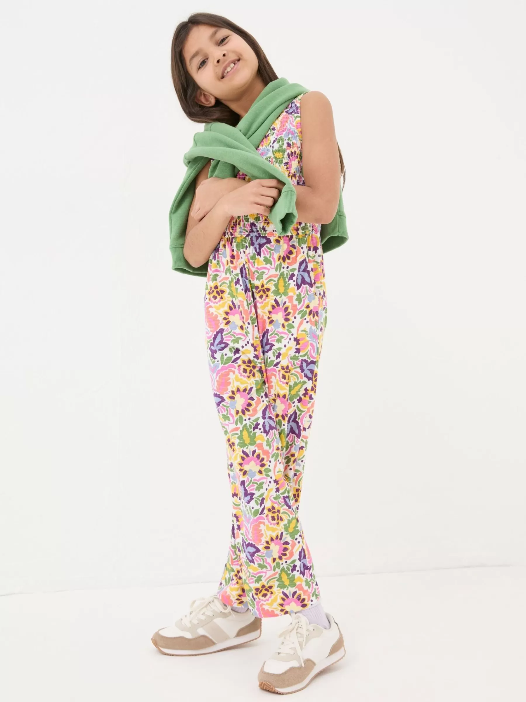 Art Floral Jersey Printed Jumpsuit*FatFace New