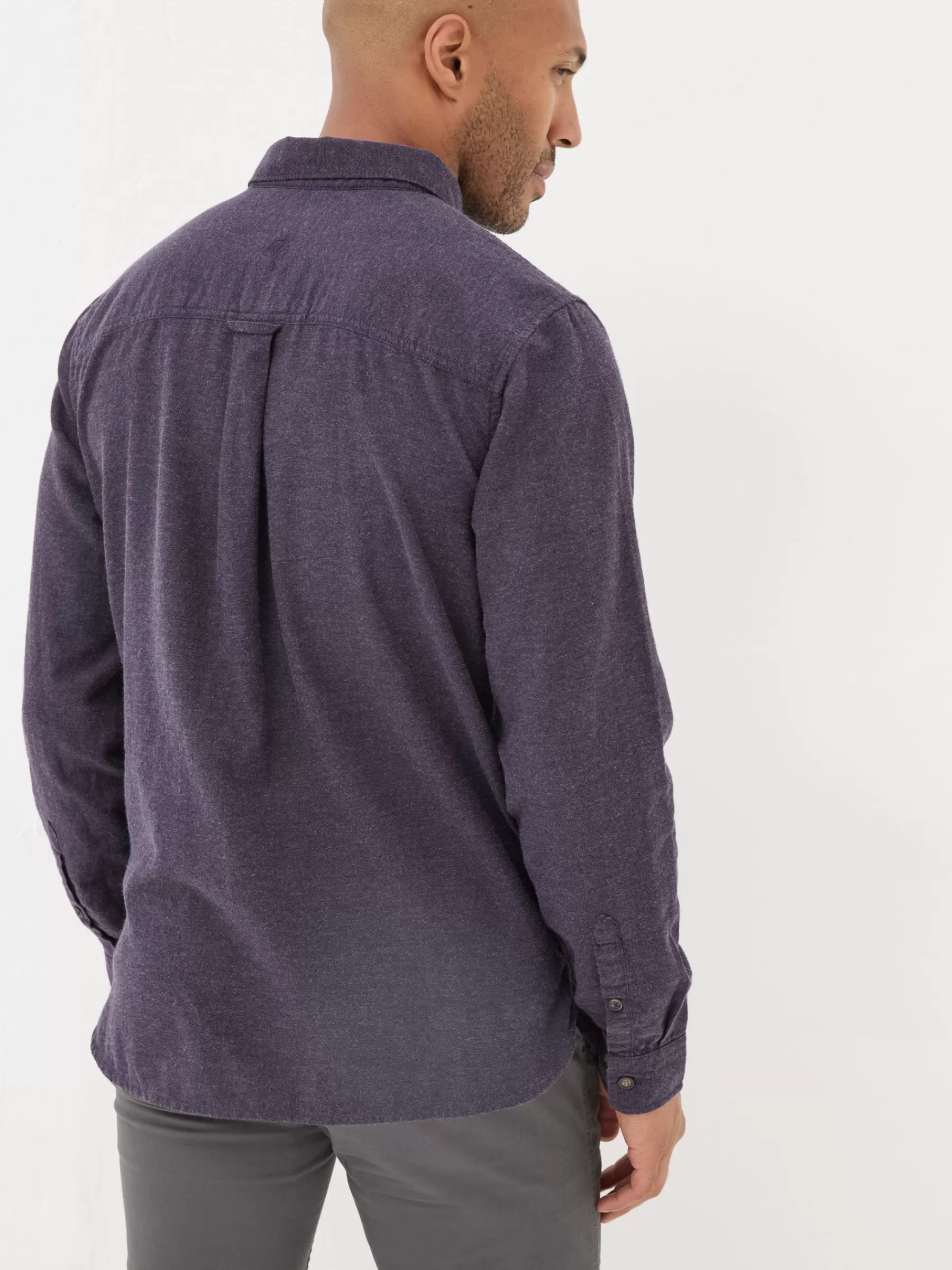 Long Sleeve Oxlow Plain 100% Cotton Shirt*FatFace Store