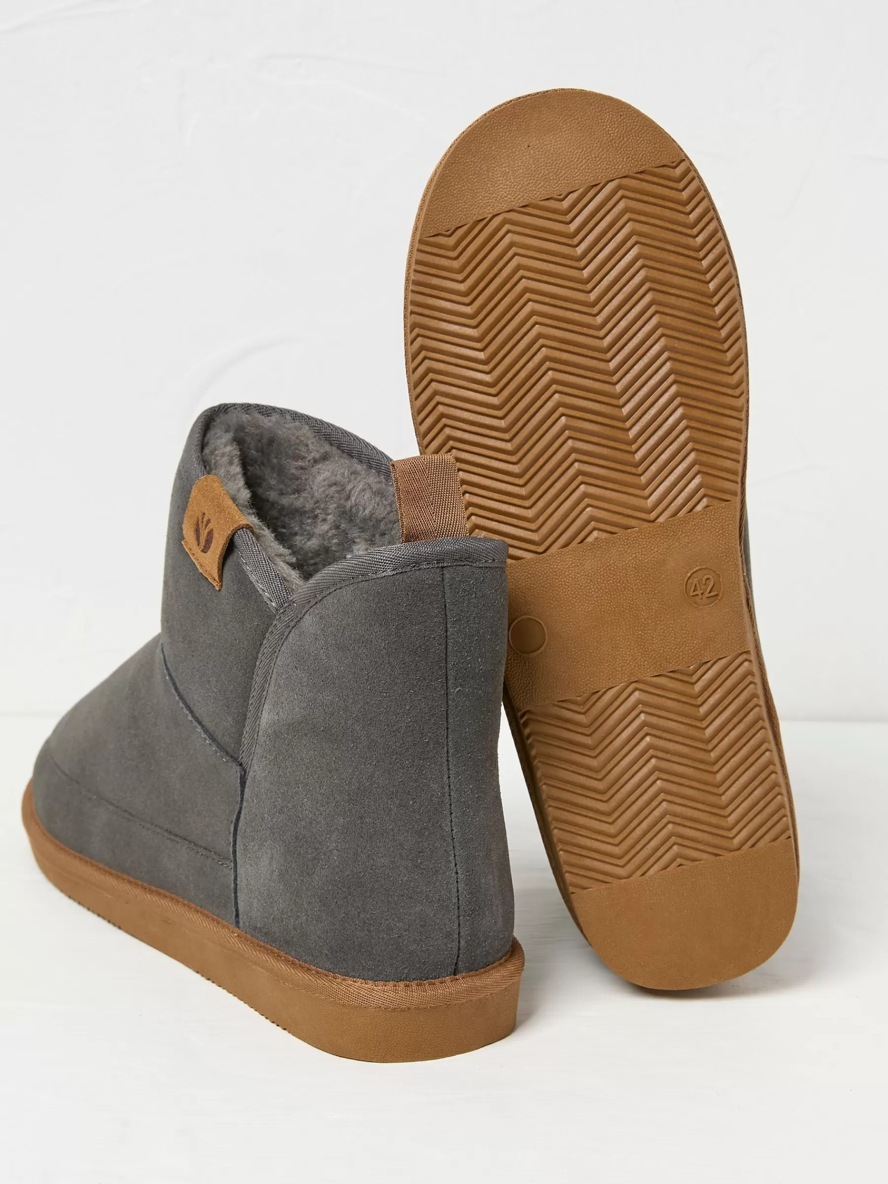 Rafe Suede Slipper Boots*FatFace Discount