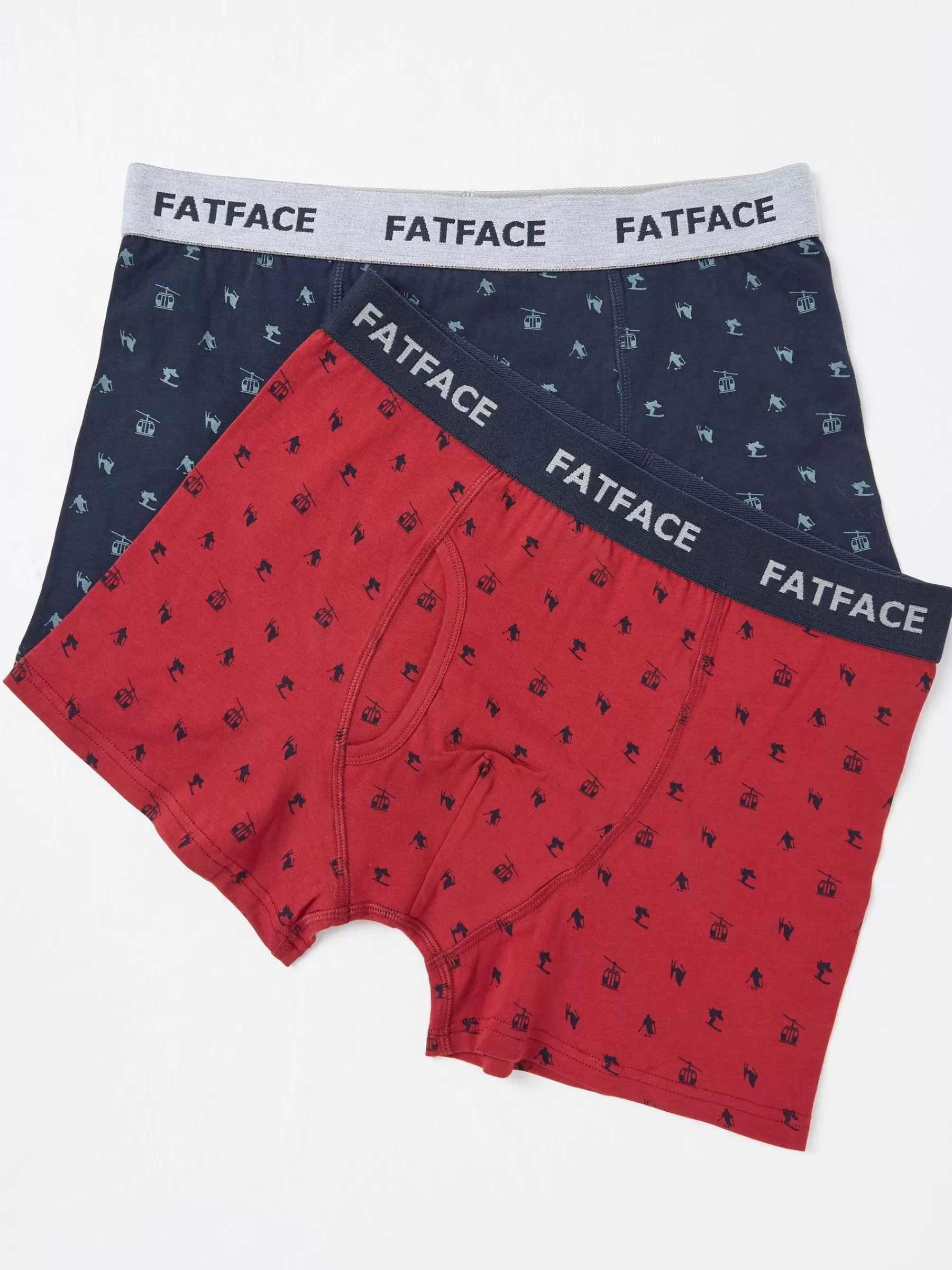 Ski Scene Boxers 2 Pack*FatFace Clearance