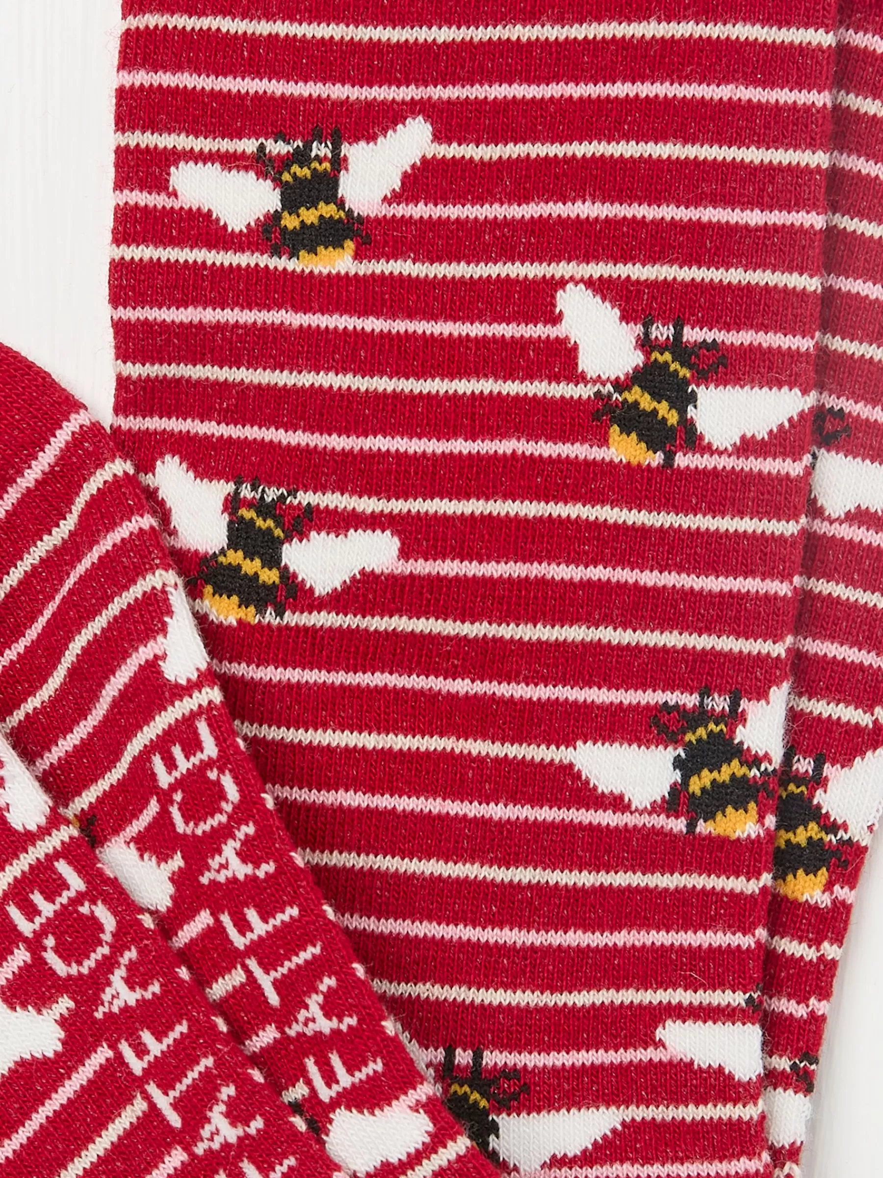 Womens Bee Stripe Socks 1 Pack*FatFace Best