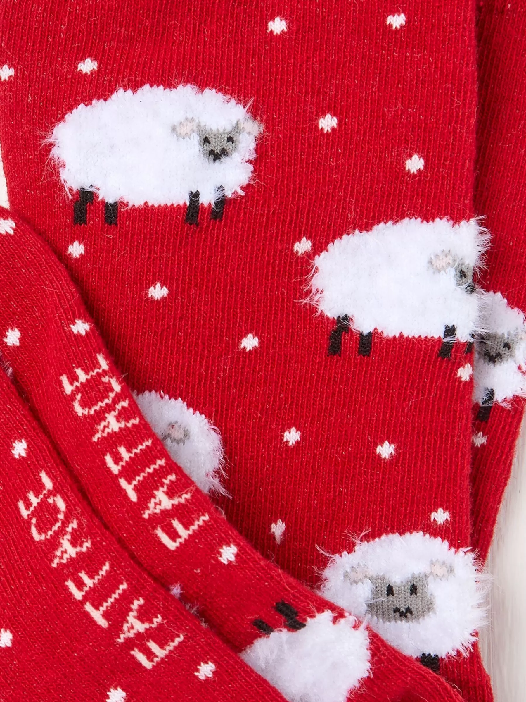 Womens Fluffy Sheep Socks 1 Pack*FatFace Outlet