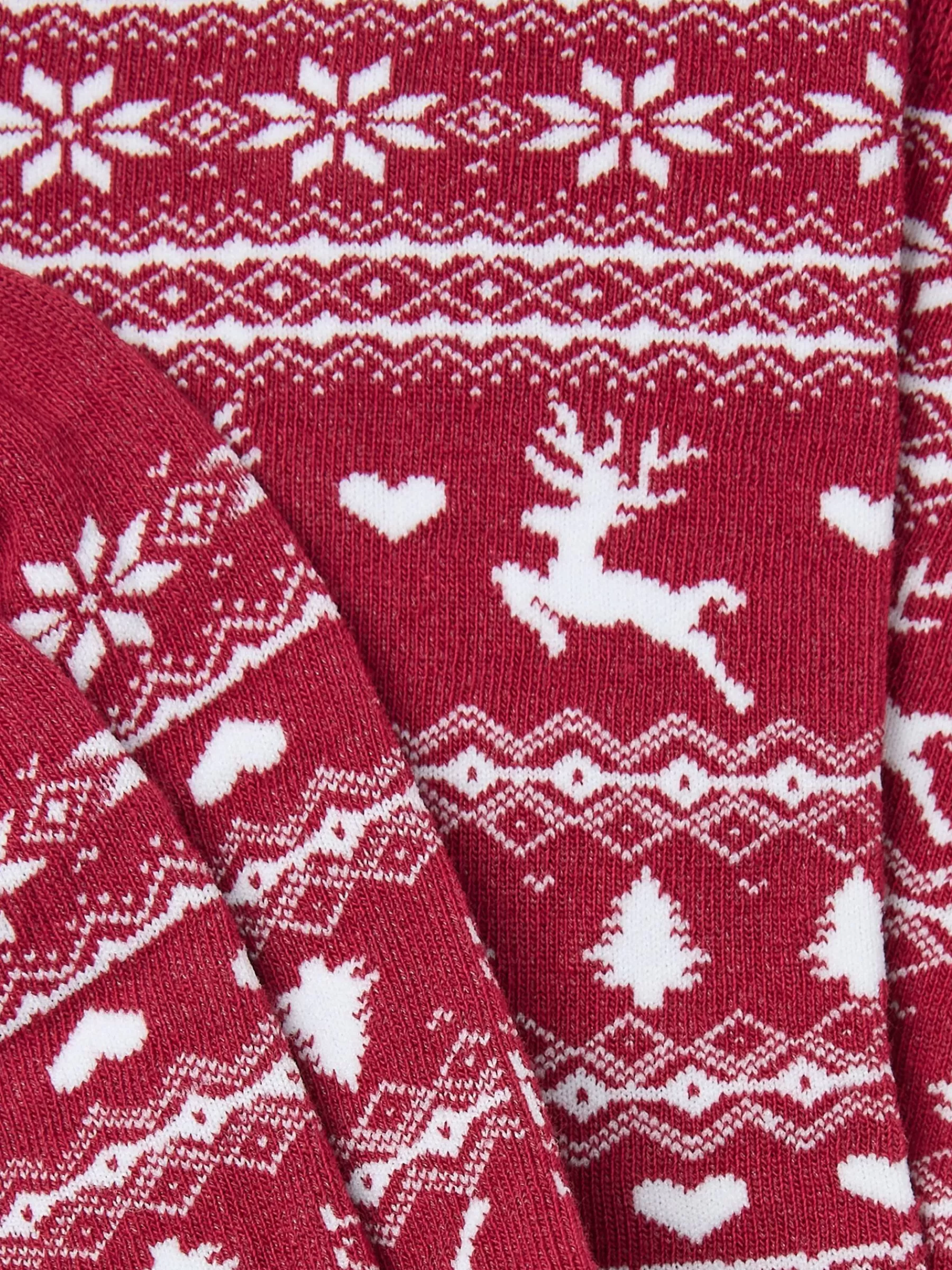 Womens Reindeer Fairisle Pattern Socks 1 Pack*FatFace Clearance