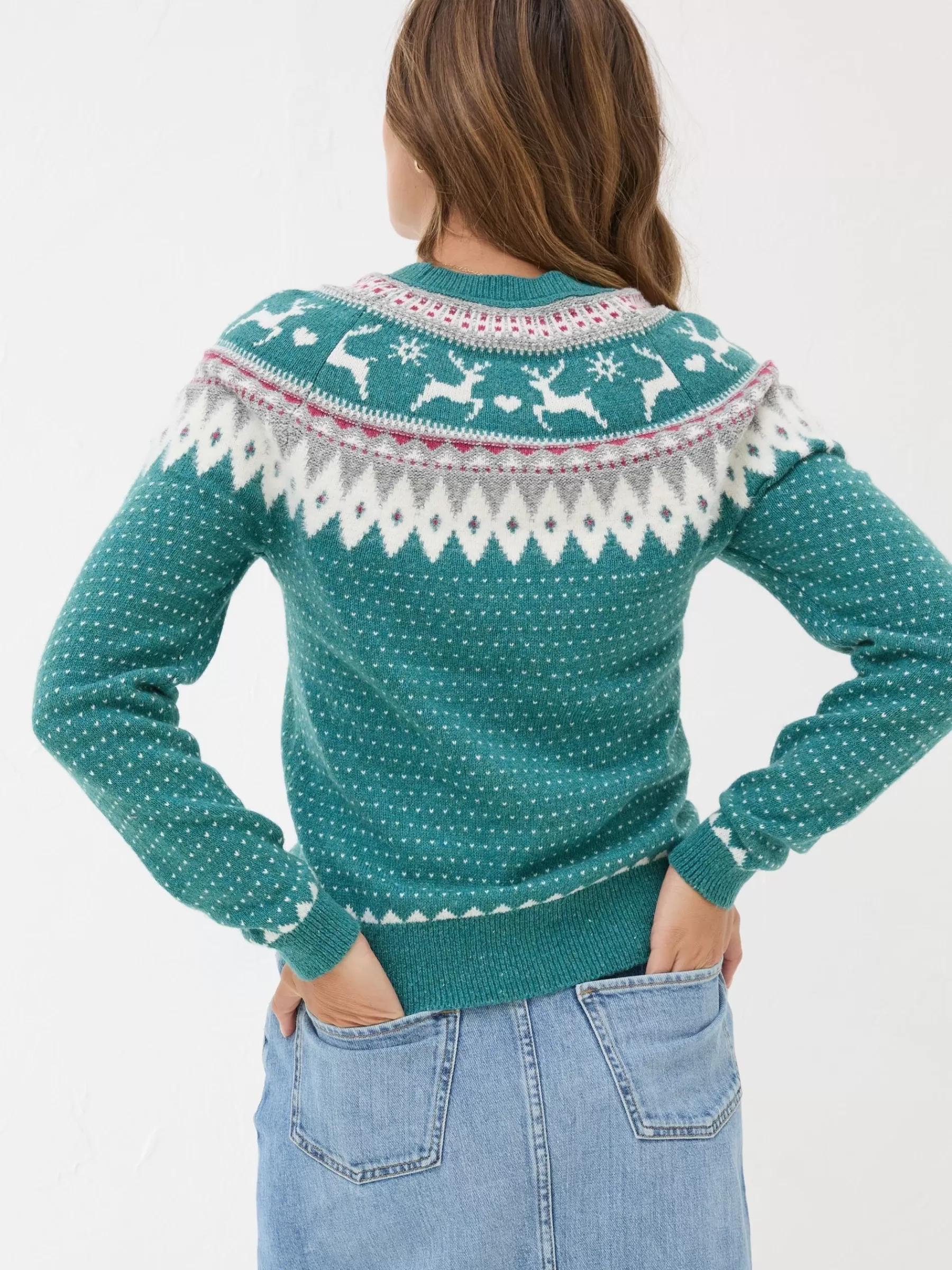 Reindeer Yoke Jumper*FatFace Fashion