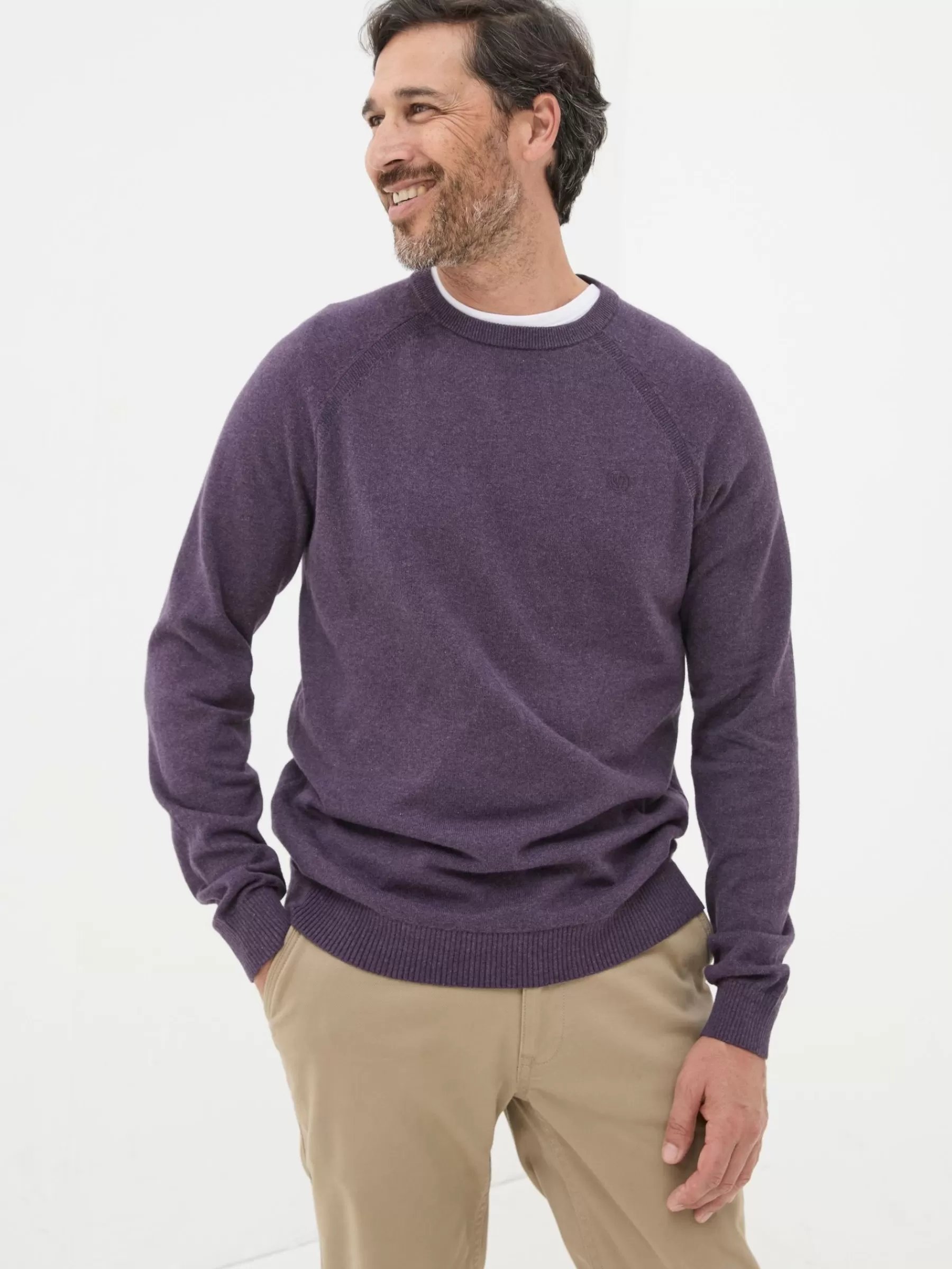 Rye Cotton Cashmere Crew Neck Jumper*FatFace Cheap