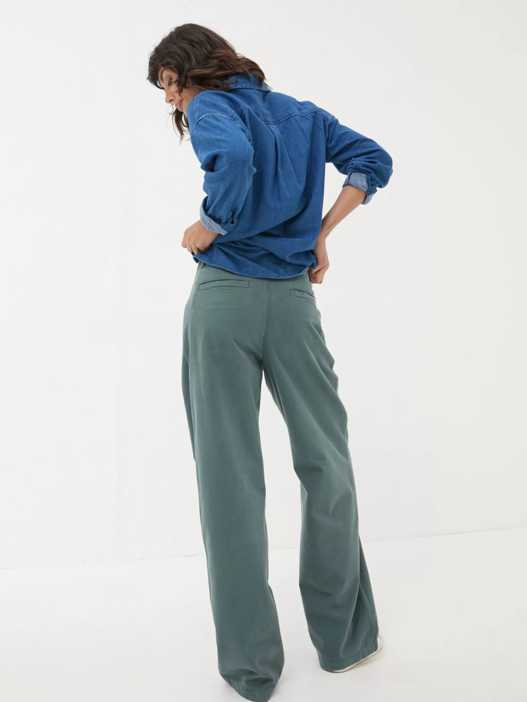 Saffron Wide Leg Twill Trousers*FatFace Best