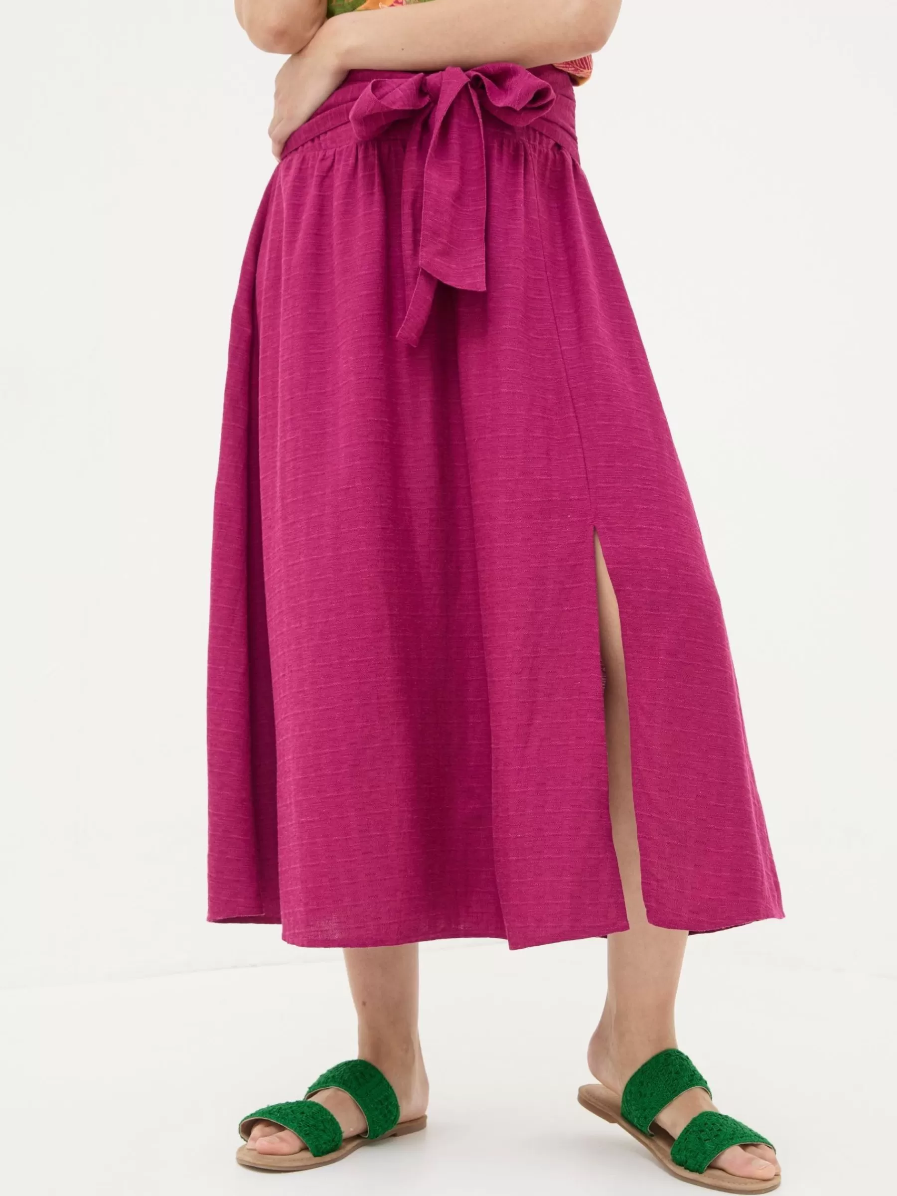 Sascha Midi Skirt With Linen*FatFace Online