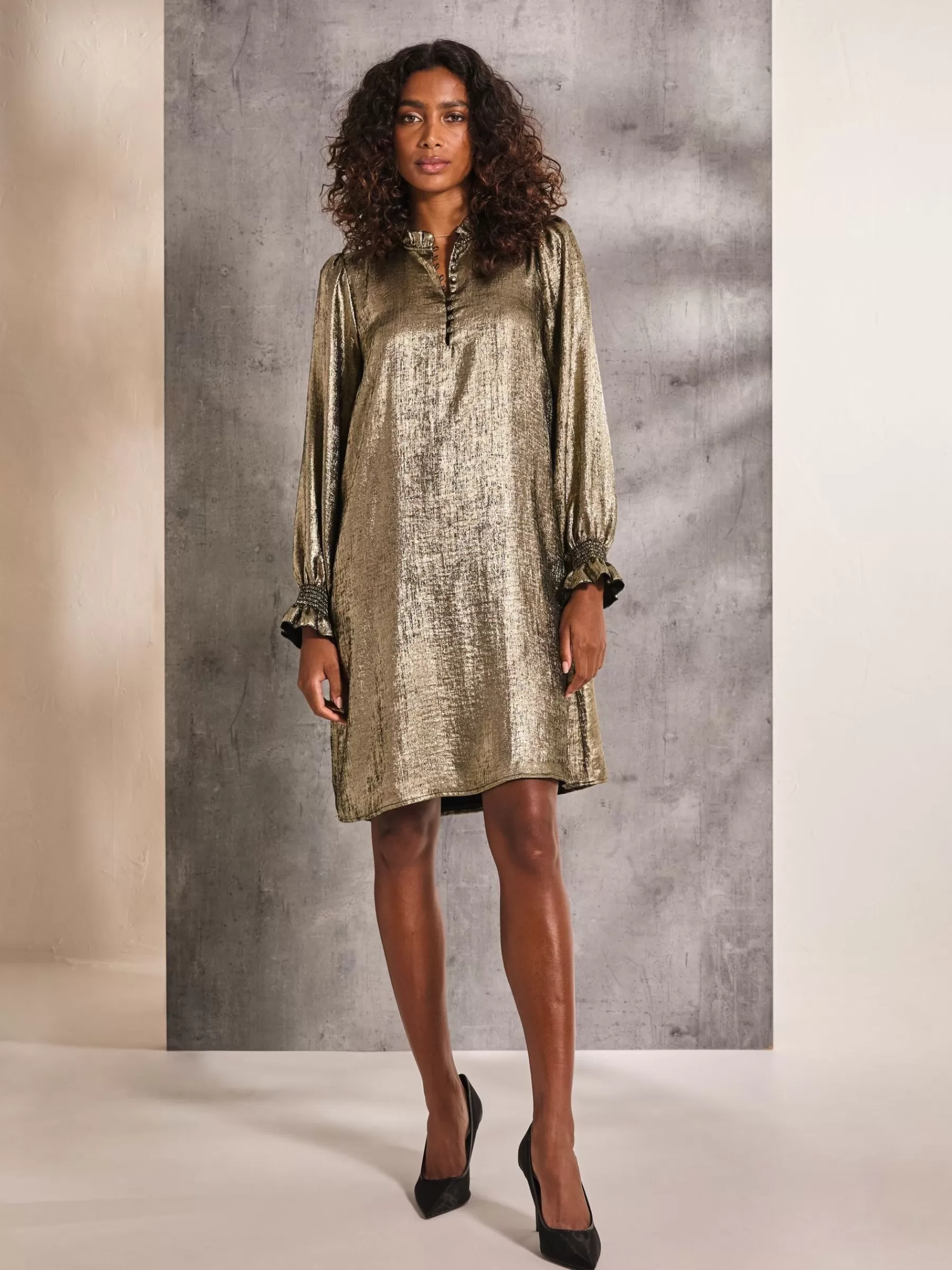 Silas Metallic Dress*FatFace Sale