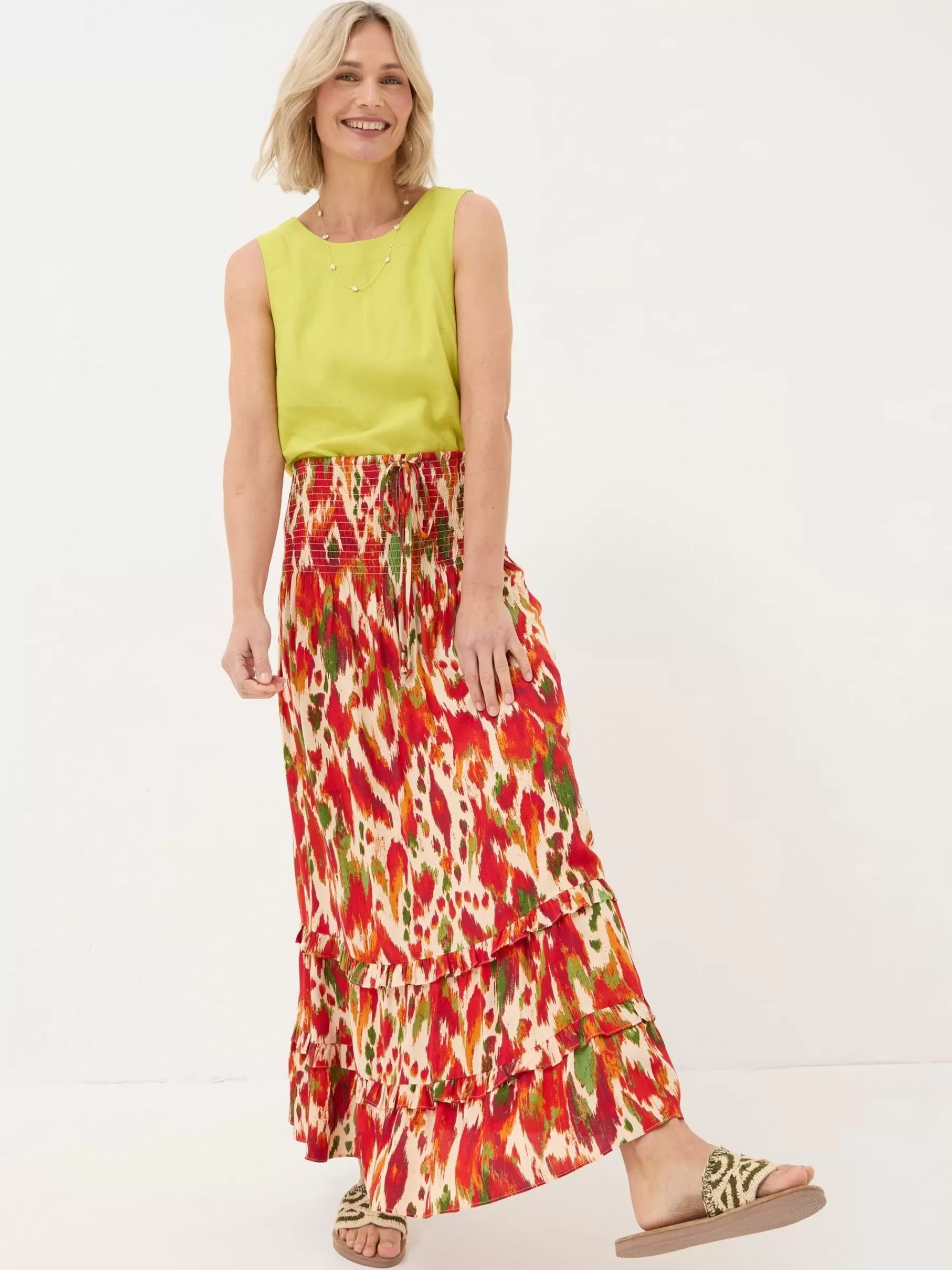 Tegan Paradise Ikat Maxi Skirt*FatFace Discount