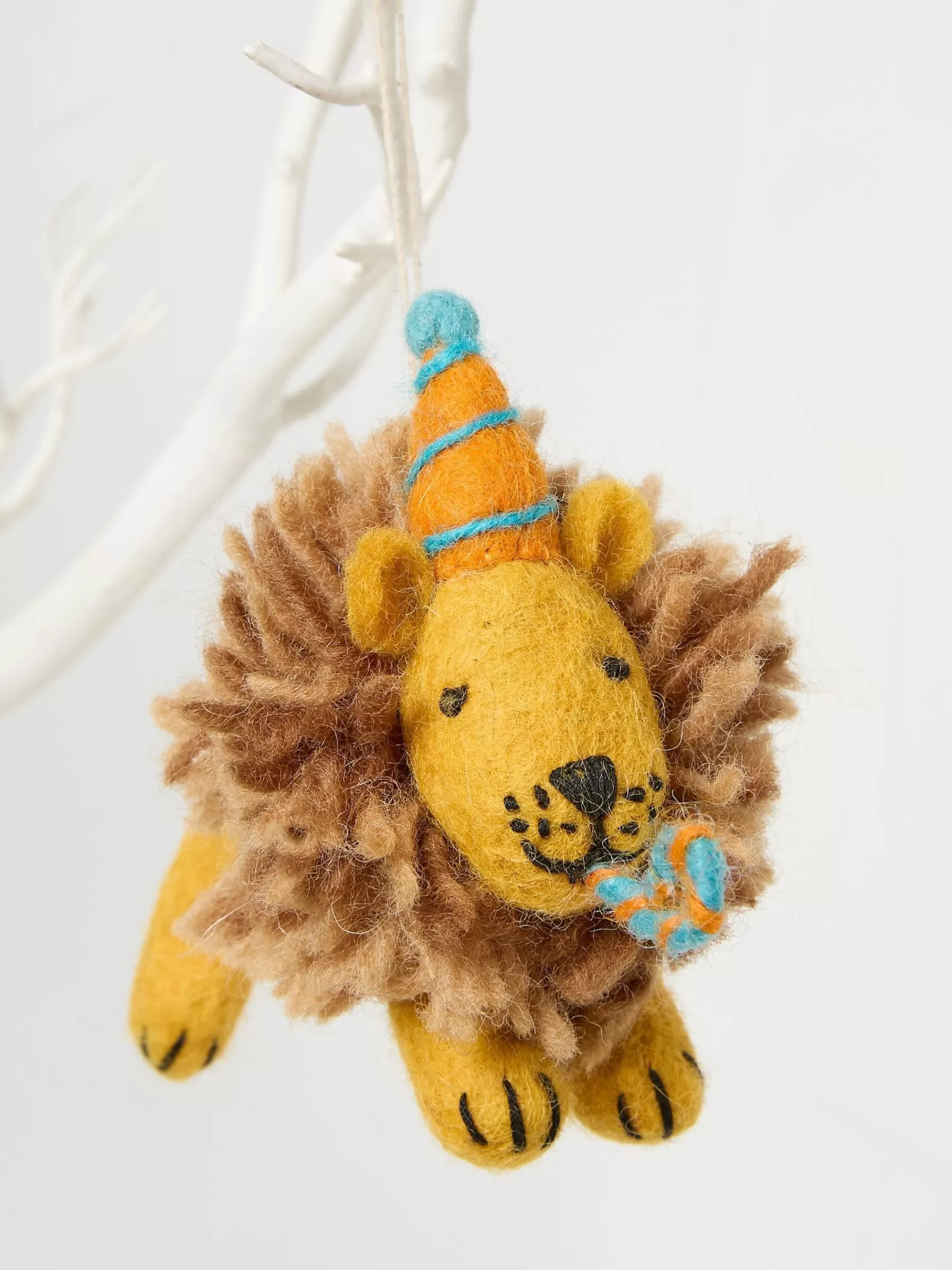 Leo Lion Print Felt Decoration*FatFace Shop