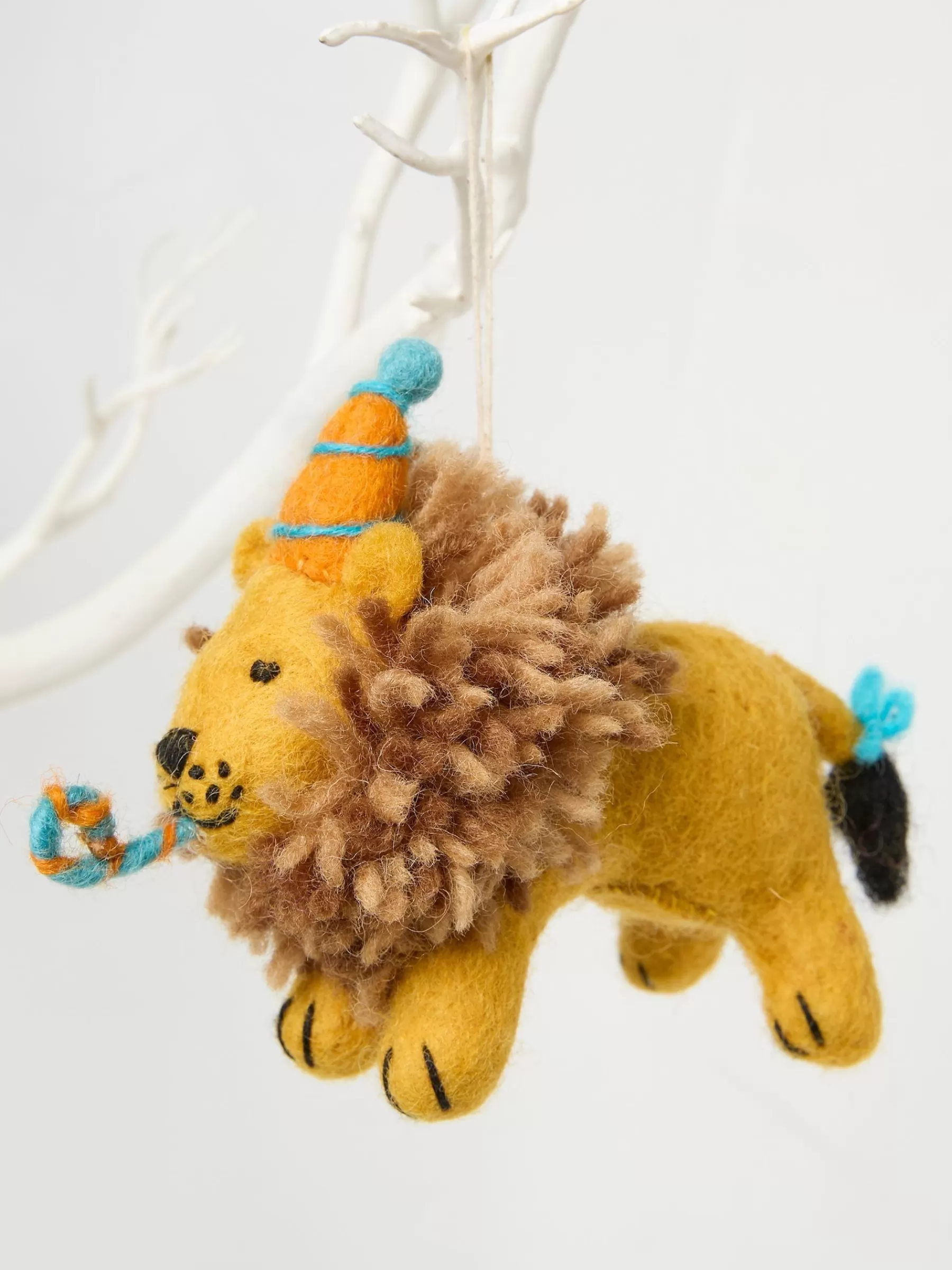 Leo Lion Print Felt Decoration*FatFace Shop